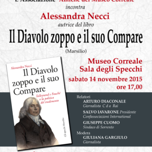 14 novembre Presentazione il diavolo zoppo e il suo compare